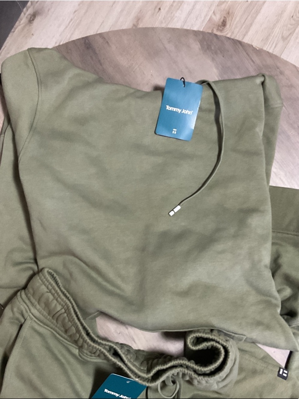 Tommy John Olive Lounge Crewneck & Drawstring Joggers - Picture 2 of 4